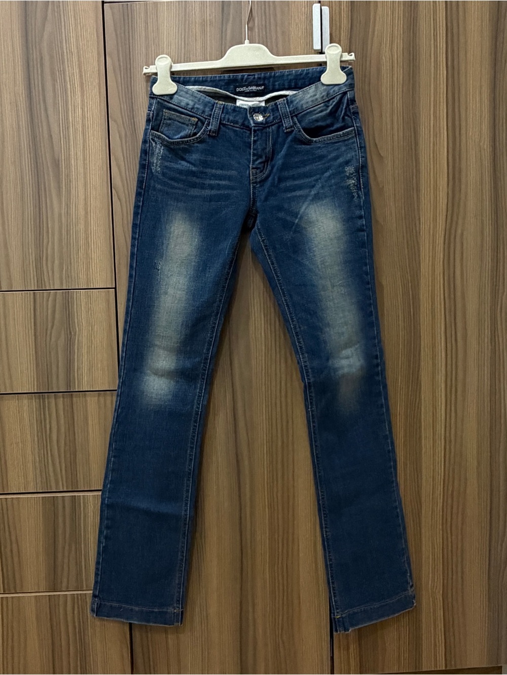 Dolce & Gabbana Women's Dark Blue Straight-Leg Jeans
